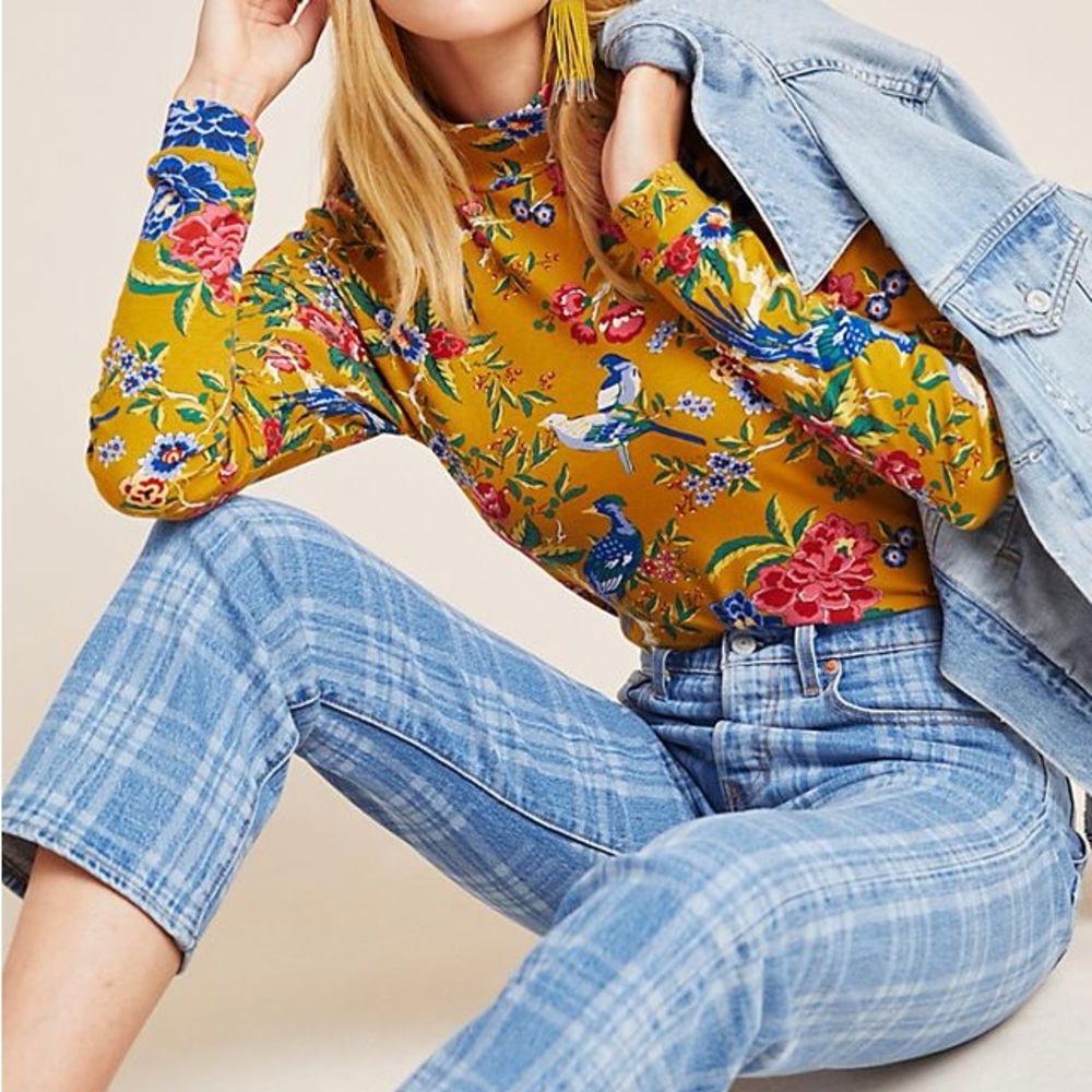 LEVI’S PLAID WEDGIE STRAIGHT FIT JEANS 24